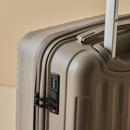 Karaca Container Vera Büyük Boy Valiz Bej