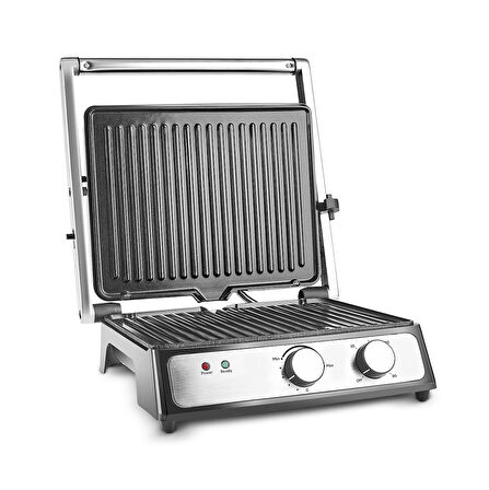Karaca Inox Press Izgara ve Tost Makinesi 2000W 6 Dilim Kapasiteli 