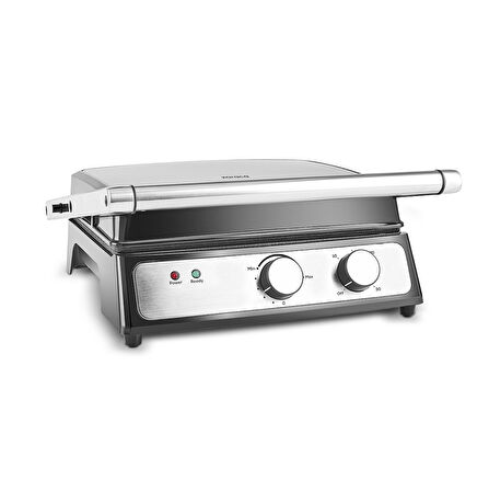 Karaca Inox Press Izgara ve Tost Makinesi 2000W 6 Dilim Kapasiteli 