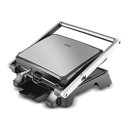 Karaca Inox Press Izgara ve Tost Makinesi 2000W 6 Dilim Kapasiteli 