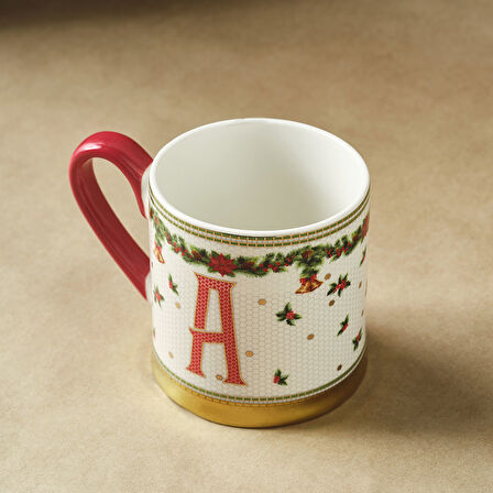 Karaca New Year Yılbaşı Petek A Harfli Kupa 330 ml