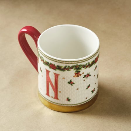 Karaca New Year Yılbaşı Petek N Harfli Kupa 330 ml