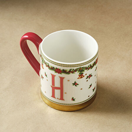 Karaca New Year Yılbaşı Petek H Harfli Kupa 330 ml