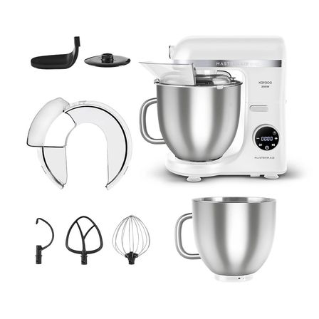 Karaca Mastermaid Chef Ultra D2000W Dijital Ekranlı Hamur Yoğurma Makinesi Matte White 7L