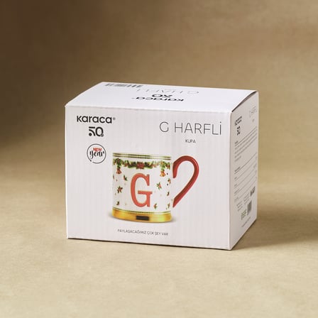 Karaca New Year Yılbaşı Petek G Harfli Kupa 330 ml