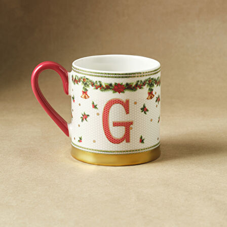 Karaca New Year Yılbaşı Petek G Harfli Kupa 330 ml