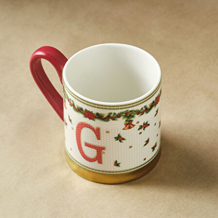 Karaca New Year Yılbaşı Petek G Harfli Kupa 330 ml