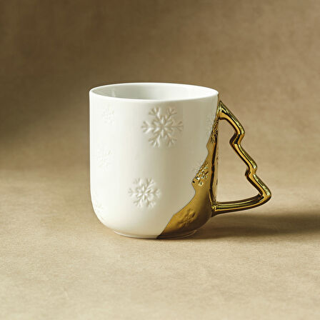 Karaca New Year Yılbaşı Golden Tree Kupa 400 ml