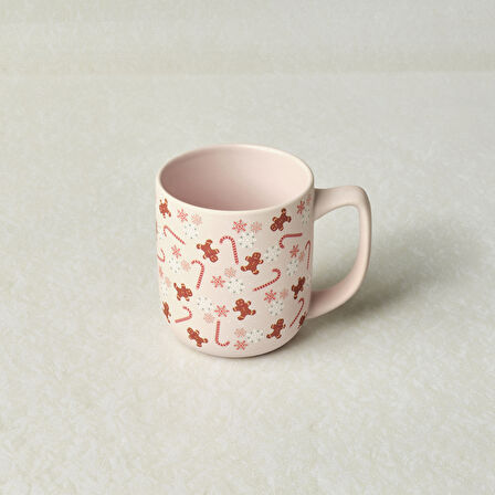 Karaca New Year Yılbaşı Gingerbread Soft Touch Kupa 470 ml