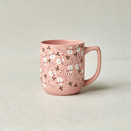 Karaca New Year Yılbaşı  Snowman Soft Touch Kupa 470 ml