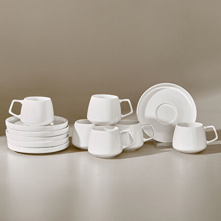 Karaca Streamline Saturn 6 Kişilik Kahve Fincan Takımı 100 ml 