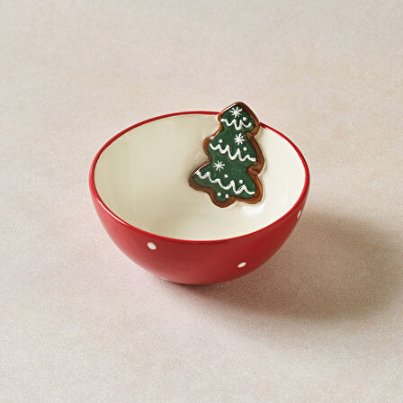 Karaca New Year Yılbaşı Jolly Tree Çerezlik 11 x 6 cm 