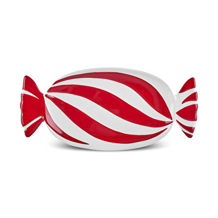 Karaca New Year Yılbaşı Candy Twist Kayık Tabak 41 cm