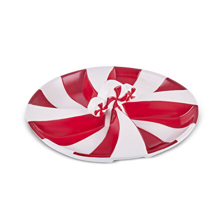 Karaca New Year Yılbaşı Candy Twist Bölmeli Sunumluk 26,7 cm