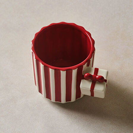 Karaca New Year Yılbaşı Candy Twist Kupa 330 ml