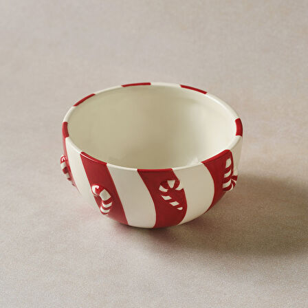 Karaca New Year Yılbaşı Candy Twist Kase 13 cm