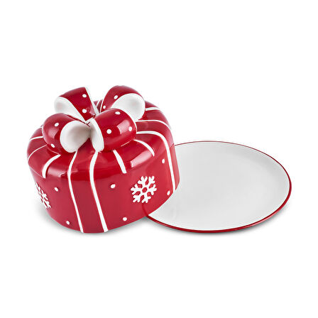 Karaca New Year Yılbaşı Candy Twist Kek Fanusu