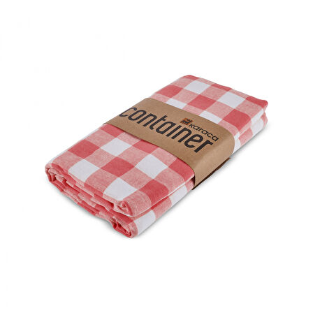 Karaca Container Pötikare %100 Pamuklu Masa Örtüsü 160x160 cm Kırmızı