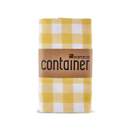 Karaca Container Pötikare  %100 Pamuklu Masa Örtüsü 160x160 cm Sarı