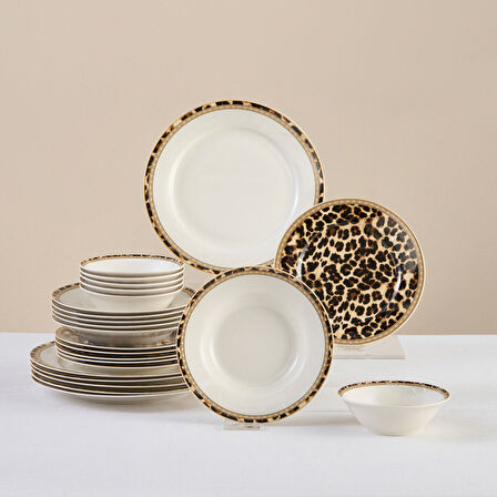 Karaca Forever Bone Miriam 24 Parça 6 Kişilik Yemek Takımı