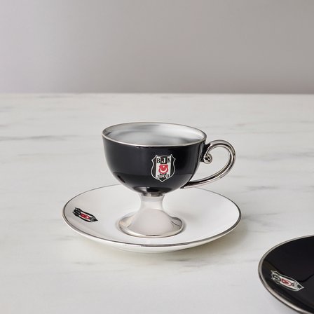 Karaca x Beşiktaş Lisanslı 2 Kişilik Kahve Fincan Takımı 80 ml