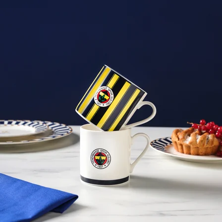 Karaca x Fenerbahçe Lisanslı 2 Kişilik Çay Fincan Takımı 230 ml
