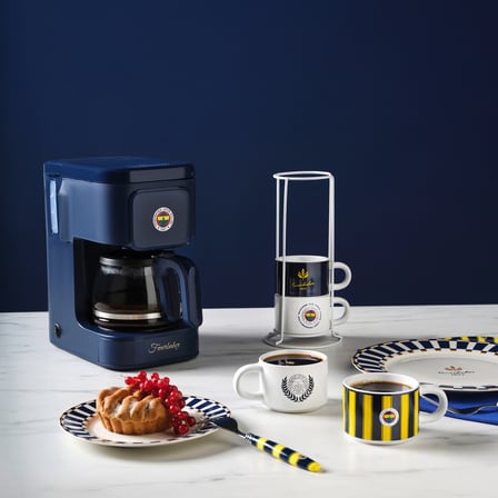 Karaca x Fenerbahçe Lisanslı 4 Kişilik Standlı Çay Fincan Takımı 180 ml