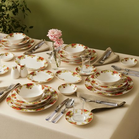 Karaca Elegance Bone Montebello 60 Parça 8 Kişilik Yemek Takımı