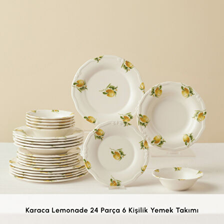 Karaca Lemonade 24 Parça 6 Kişilik Yemek Takımı