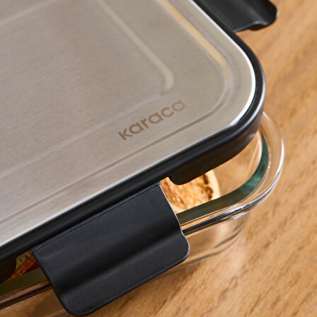 Karaca Vera Metal Kapaklı 5'li Saklama Kabı