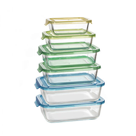 Karaca Lucy 6'lı Cam Saklama Kabı