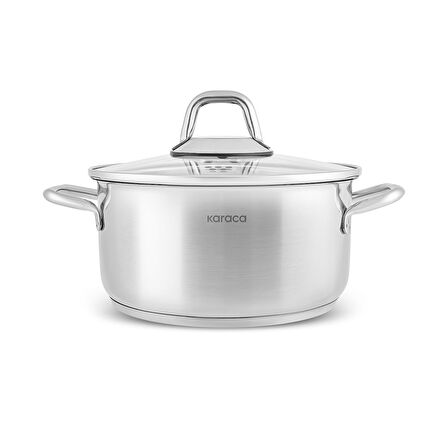 Karaca Vapor İndüksiyon Tabanlı 15 Parça Çaydanlık ve Cezveli Çelik Tencere Seti