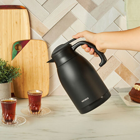 Karaca Termoluxe Termos Siyah 2L