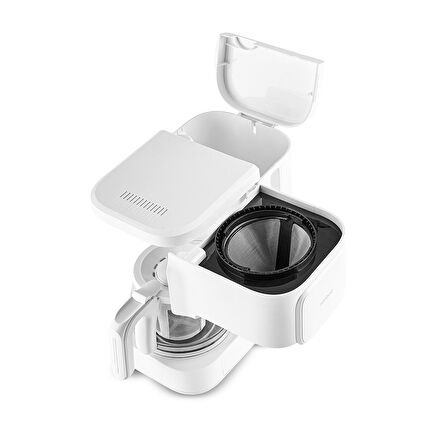 Karaca Just Coffee Aroma 2 In 1 Filtre Kahve ve Çay Demleme Makinesi Matte White