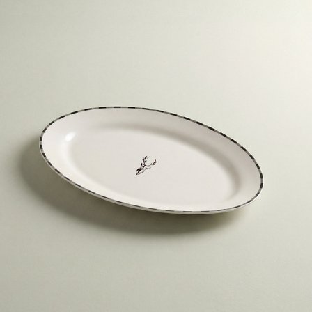 Karaca Aries Geyikli Orta Kayık Tabak 25 cm