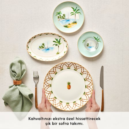 Karaca Forever Bone Pinello 26 Parça 6 Kişilik Kahvaltı Takımı