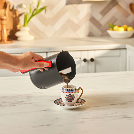 Karaca Hatır Neo-S Sütlü Türk Kahve Makinesi 5 Fincan Kapasiteli Hibiscus