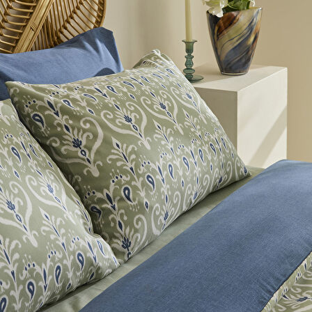 Sarah Anderson Aderra Çift Kişilik Nevresim Takımı Mint