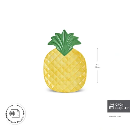 Karaca Pineapple Kase 20 cm