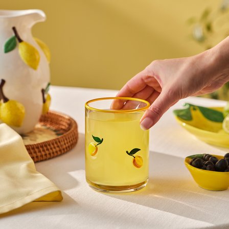 Karaca Lemon Meşrubat Bardağı 420 ml Sarı