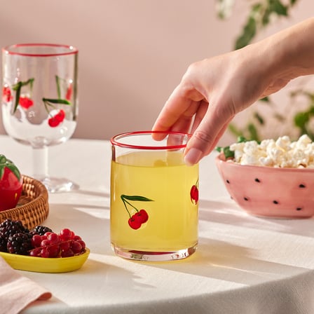 Karaca Cherry Meşrubat Bardağı 420 ml Kırmızı