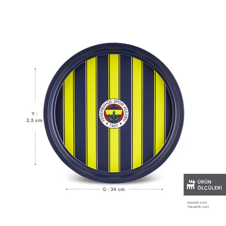 Karaca x Fenerbahçe Lisanslı Metal Tepsi