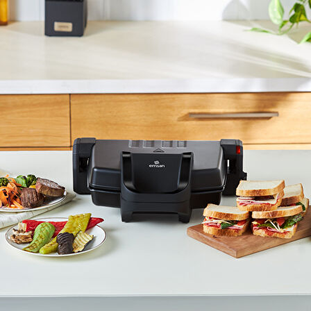 Emsan Future Essential Tost Makinesi Matte Black 1800 W