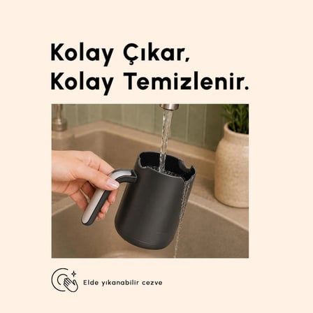 Emsan Kumda Türk Kahve Makinesi Black 5 Fincan Kapasiteli 735 W