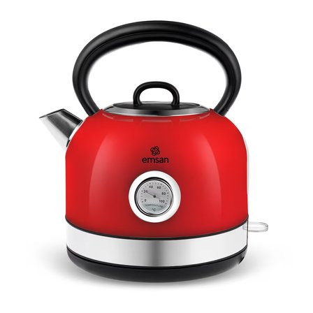 Emsan  Retro Su Isıtıcısı 2202 Retro Red 1,7L 2200W