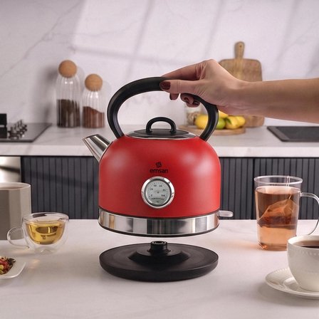 Emsan  Retro Su Isıtıcısı 2202 Retro Red 1,7L 2200W