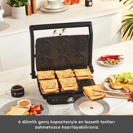 Karaca x Beşiktaş Lisanslı Taraftar Logo Plakalı Tost Makinesi