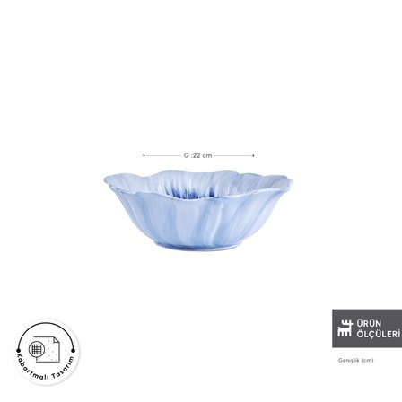 Karaca Bluebell Salata Kasesi 22 cm