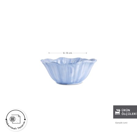 Karaca Bluebell Kase 15 cm