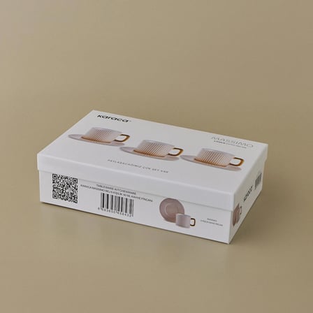 Karaca Massimo Bej 6 Kişilik Kahve Fincan Takımı 90 ml